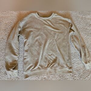 Tan Acid Wash Sweatshirt, Small